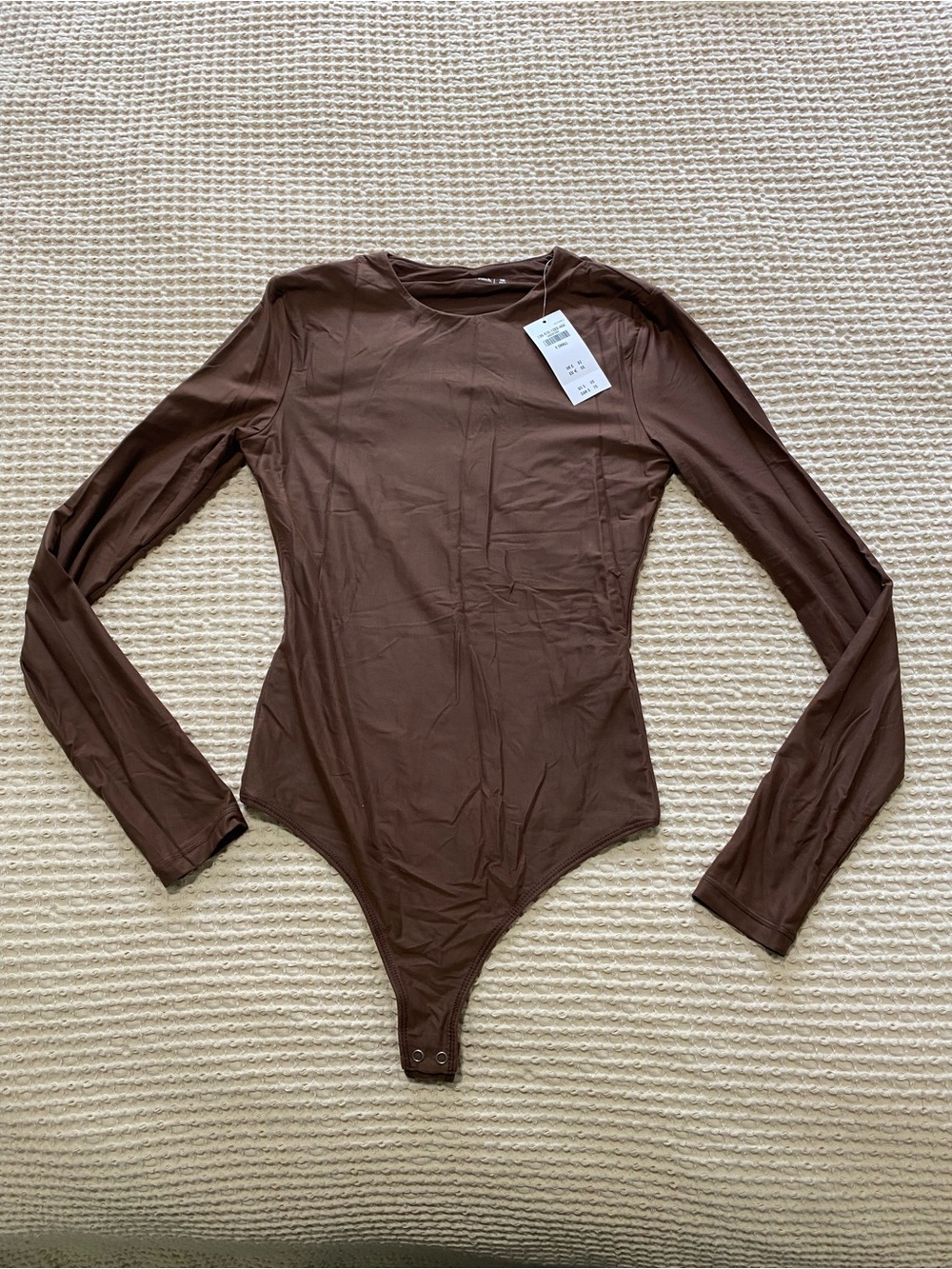 Abercrombie & Fitch Brown Long Sleeve Bodysuit